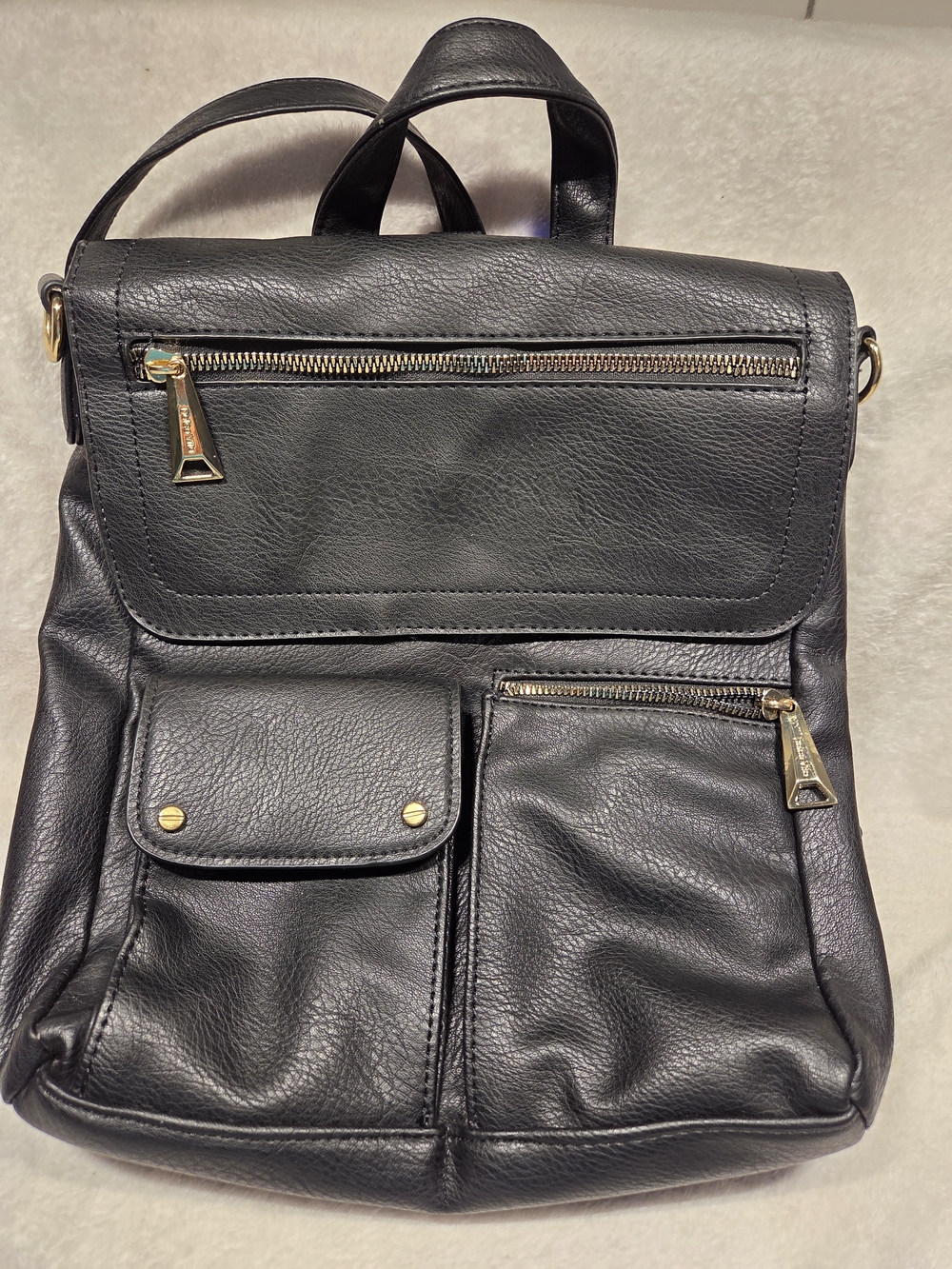 Dolce Vita Black Convertible Backpack Purse